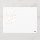 Gold Confetti Memories Christmas Photo Briefkaart (Achterkant)