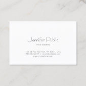 Gold Confetti Modern Elegant Eenvoudige Sjabloon Visitekaartje (Achterkant)