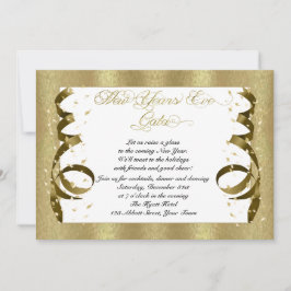 Gold Confetti - Nieuwe jaren - Uitnodiging van één