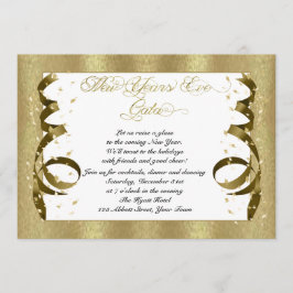 Gold Confetti - Nieuwe jaren - Uitnodiging van één