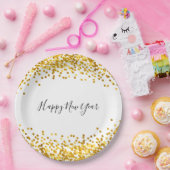 Gold Confetti - Nieuwjaarspapier - Borden Papieren Bordje (Feest)