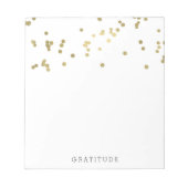 Gold Confetti op maat Notitieblok (Voorkant)