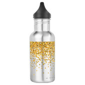 Gold Confetti op maat Waterfles (Links)
