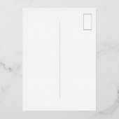 Gold confetti pastel gele verjaardagsdag briefkaar folie uitnodiging (Achterkant)