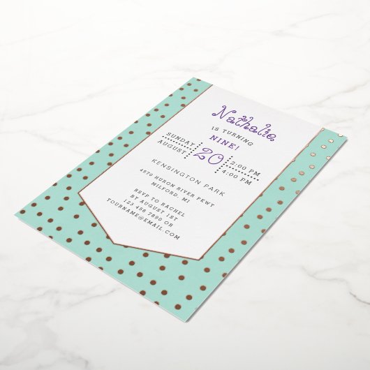 Gold confetti pastel jarig briefkaart (Gedraaid)