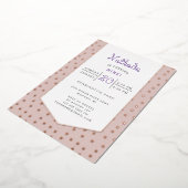 Gold confetti pastel jarig briefkaart (Gedraaid)