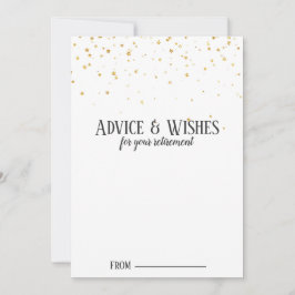 Gold Confetti - Pensioenadvieskaarten Advieskaart