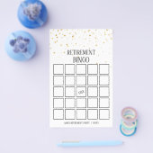 Gold Confetti Pingo Bingo-kaarten Flyer (Enkel)