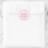 Gold Confetti Pink Baby shower Favor Ronde Sticker (Tas)