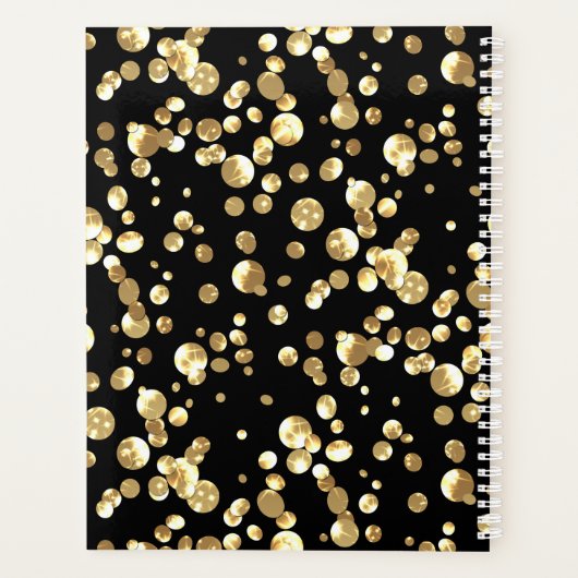 Gold confetti planner (Achterkant)