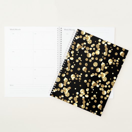 Gold confetti planner (Display)