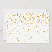 Gold Confetti Princess 5e verjaardag Kaart (Achterkant)