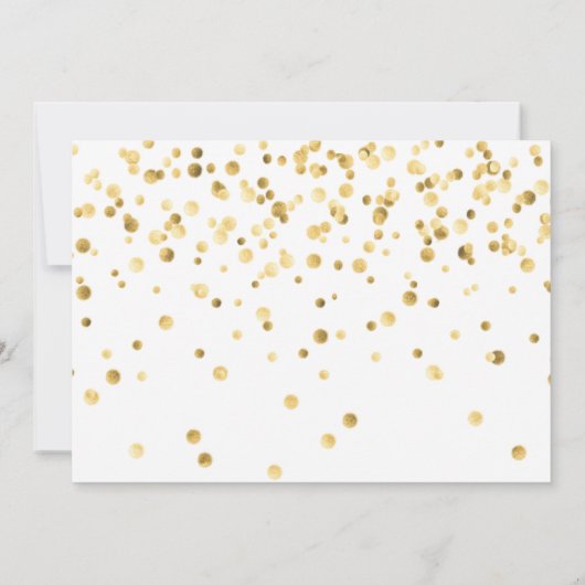 Gold Confetti Princess 5e verjaardag Kaart (Achterkant)