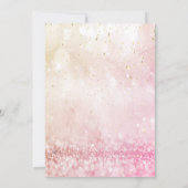 Gold Confetti Princess Bokeh Sweet 16 Kaart (Achterkant)