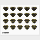 Gold Confetti Ronde Sticker (Vel)