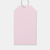 Gold Confetti Roze Baby shower Hartelijk dank Cadeaulabel (Achterkant)