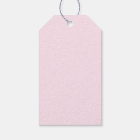 Gold Confetti Roze Baby shower Hartelijk dank Cadeaulabel (Achterkant)