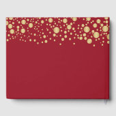 Gold Confetti Rozen Retirement Party Gastenboek (Achterkant)