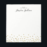 Gold Confetti - Speciaal Notitieblok<br><div class="desc">Meer  notebooks in de Little Bayleigh Store!</div>