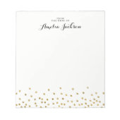 Gold Confetti - Speciaal Notitieblok (Voorkant)