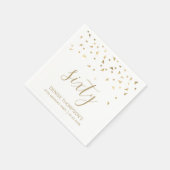 Gold Confetti - Speciaal op 60e verjaardag Servet (Hoek)