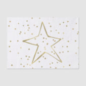 Gold Confetti Star Tissuepapier (Voorkant)