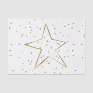 Gold Confetti Star Tissuepapier