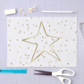 Gold Confetti Star Tissuepapier (Craft)