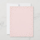 Gold Confetti Stars Roze Hartelijk dank Bedankkaart (Achterkant)