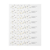 Gold Confetti Stars | Vakantielabel (Vel)