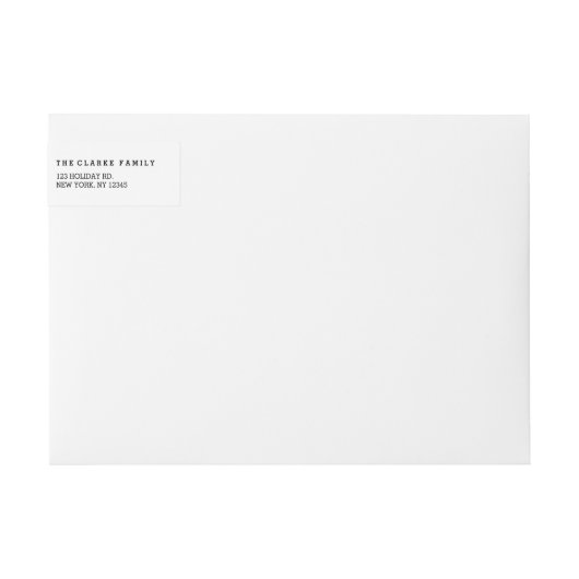 Gold Confetti Stars | Vakantielabel (Voorkant)