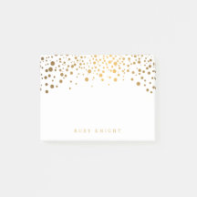 Gold Confetti Stippen met naam