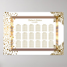 Gold Confetti Stippen omhuld - 18 Zitkuur Poster