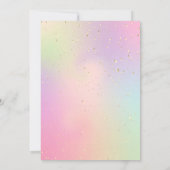 Gold Confetti Stippen Princess Holographic Sweet 1 Kaart (Achterkant)