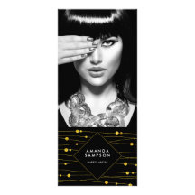 Gold Confetti Strands prijslijst Rack Kaart