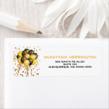 Gold Confetti Streamers ballonbundel