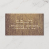 Gold Confetti String Lights Rustic Land Visitekaartje (Achterkant)