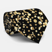 Gold confetti stropdas (Opgerold)