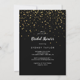 Gold Confetti | Uitnodiging voor Black Bridal Show