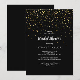 Gold Confetti | Uitnodiging voor Black Bridal Show