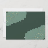 Gold Confetti | Vakantieknopkaart Feestdagenkaart (Achterkant)