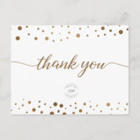 Gold Confetti viering Business logo