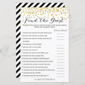 Gold Confetti vind het gastenfeest (Voorkant / Achterkant)