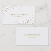 Gold Confetti | Visitekaartjes (Voorkant / Achterkant)