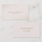 Gold Confetti | Visitekaartjes (Voorkant / Achterkant)