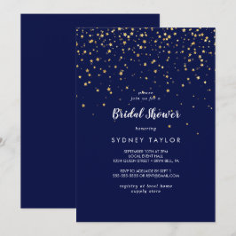 Gold Confetti | Vrijgezellenfeest van de marine Kaart
