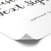 Gold Confetti Wedding Custom Text Sign Poster (Hoek)