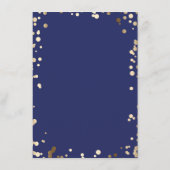 Gold Confetti Wedding Details - Informatie Informatiekaartje (Achterkant)