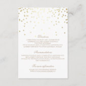 Gold Confetti Wedding Details - Informatie Informatiekaartje (Voorkant)