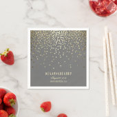 Gold Confetti Wedding Servet (Insitu)